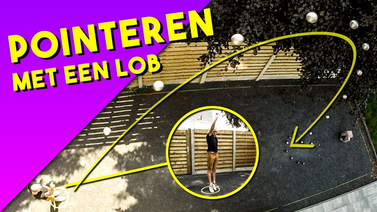 hoe POINTEREN met een LOB? PETANQUE TECHNIEK