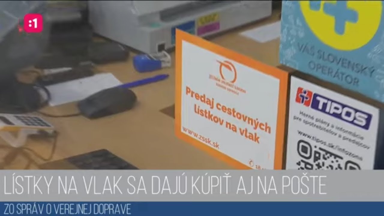 Lístky na vlak sa dajú kúpiť aj na pošte 5.11.2024
