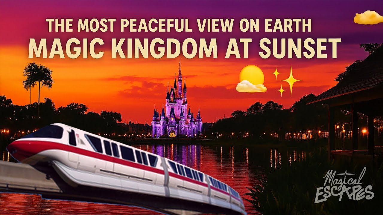 Magic Kingdom Sunset Ambience – The Most Peaceful View on Earth 🌅✨