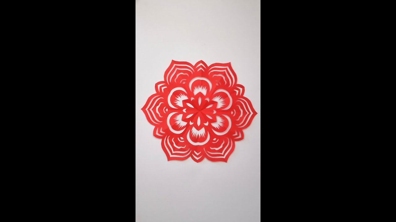 中国最美剪纸窗花，展开后美翻了/pretty Chinese paper cutting art /home decor / 가장 아름다운 종이 컷 / 最も美しい紙カット