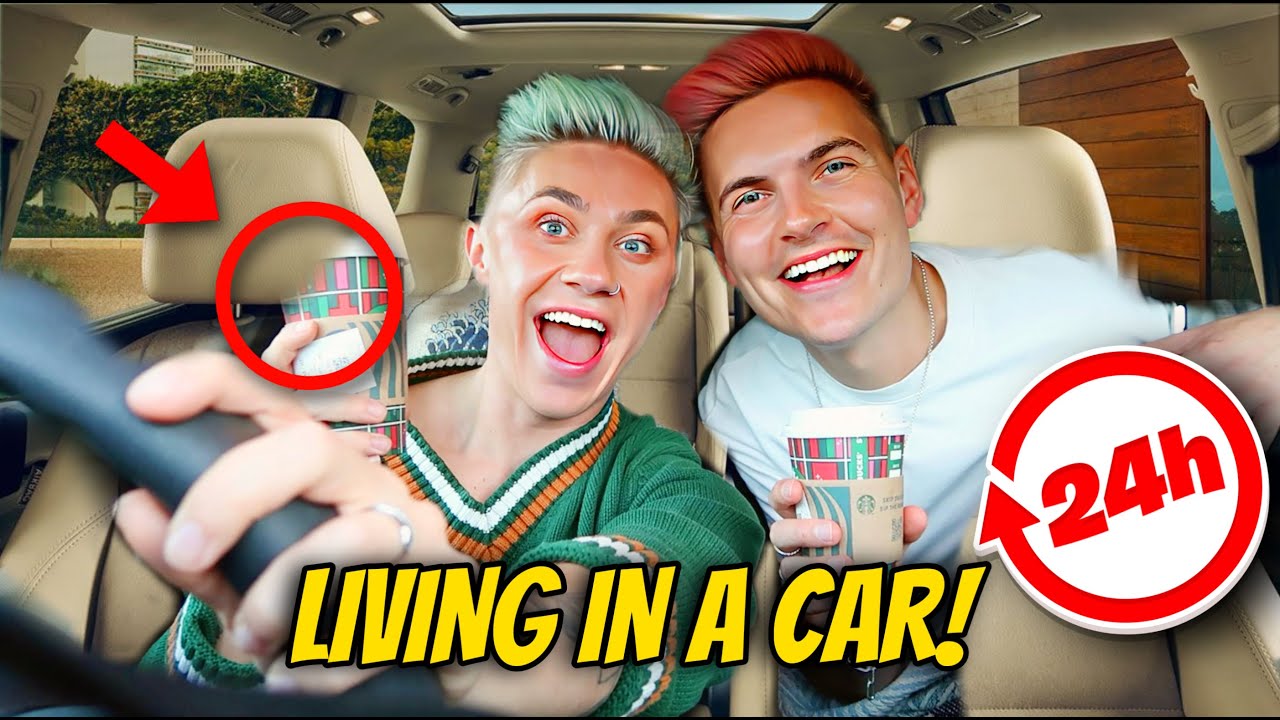 LIVING IN OUR CAR FOR 24 HOURS *Challenge*