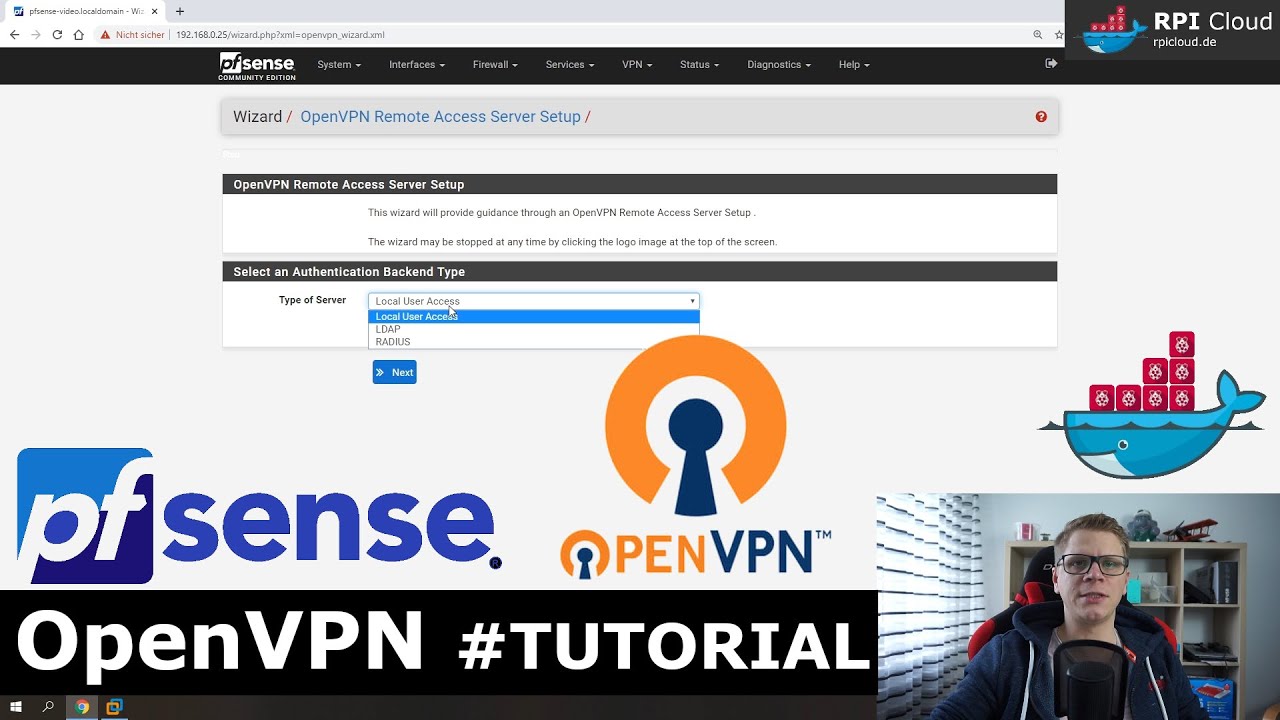 pfSense 2.4 OpenVPN einrichten und erkl&auml;rt #deutsch #howto #tutorial