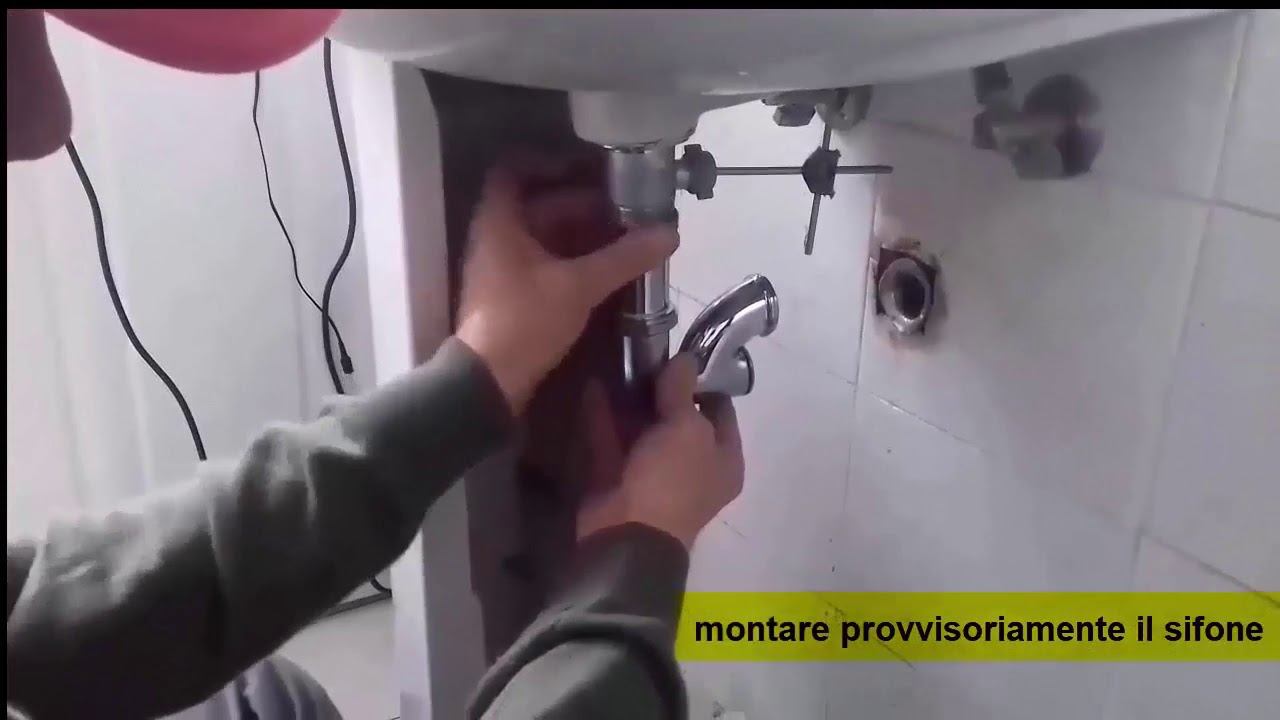 saldatura a stagno per canotto lavandino