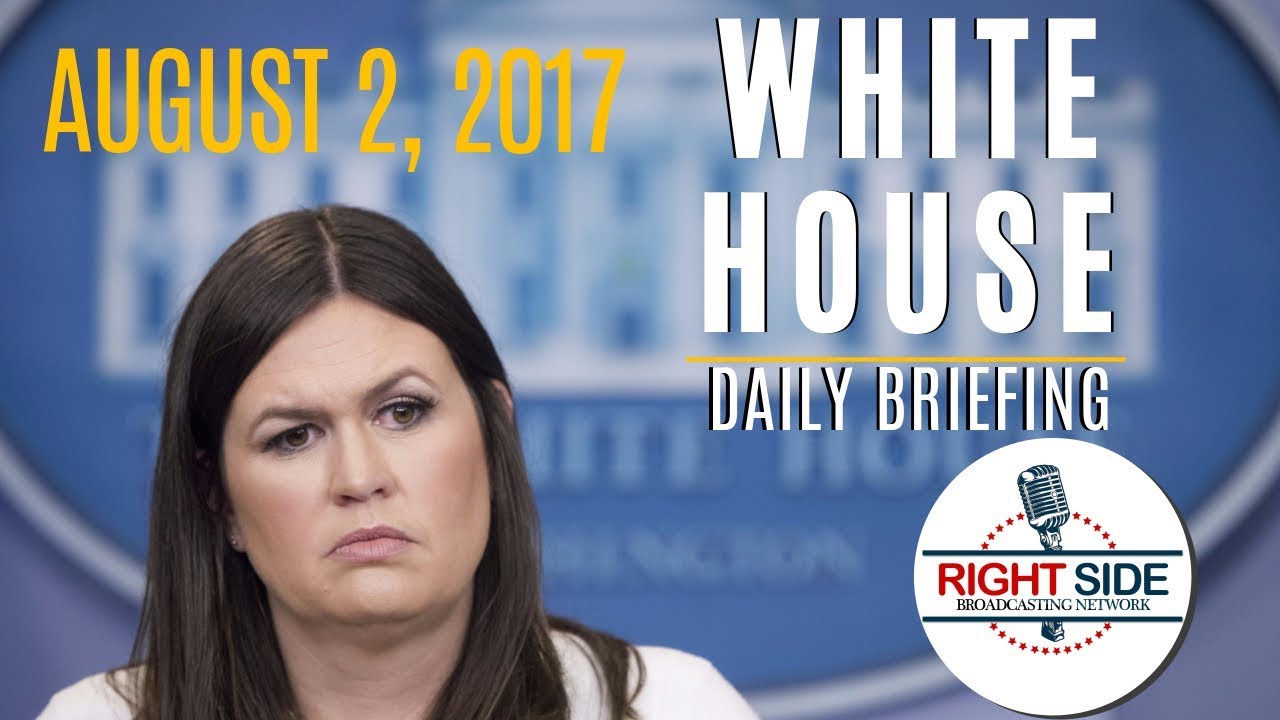FULL: White House Daily Press Briefing w/ Stephen Miller & Sarah Sanders 8/2/17