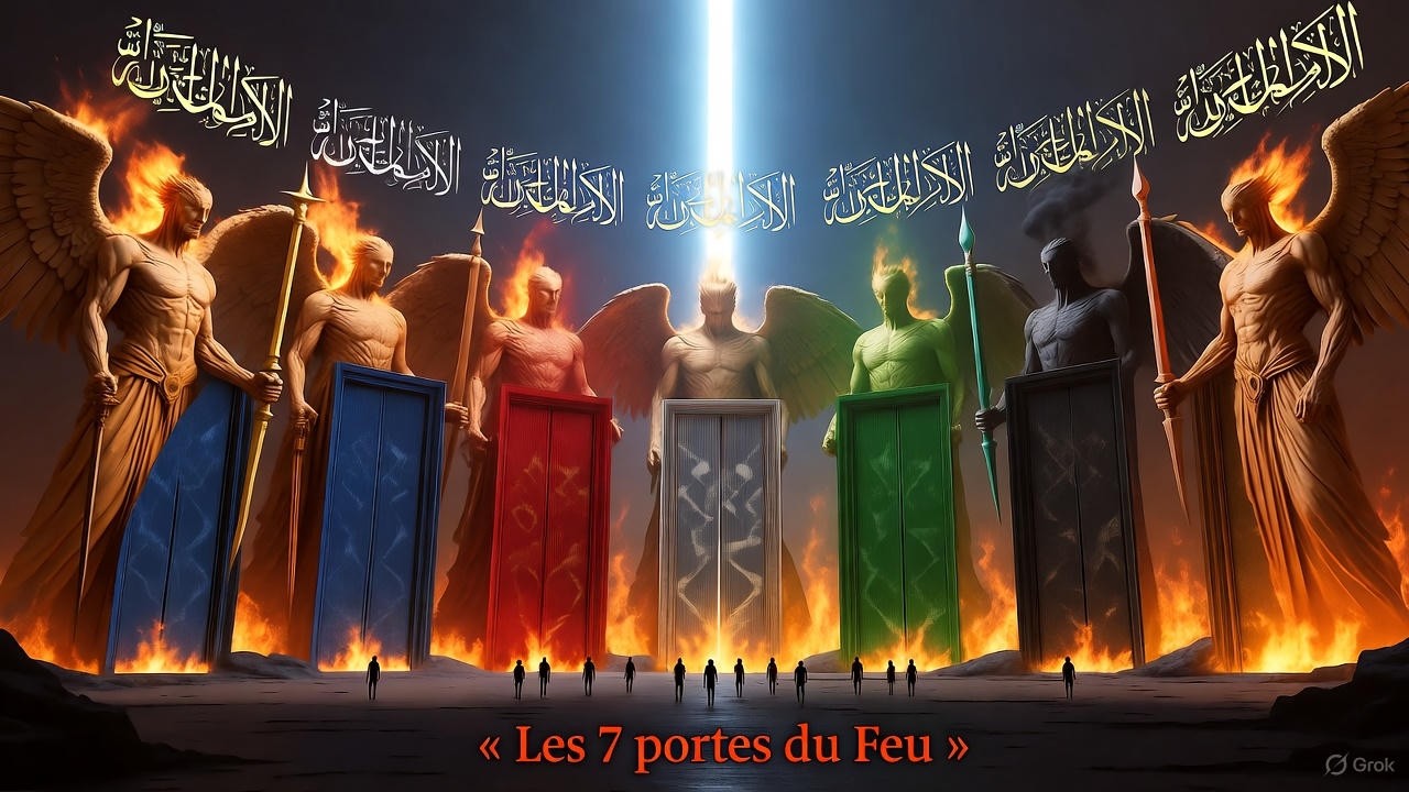 Les sept portes de l’Enfer Décris dans le Coran Sourate Al Hijr, 44