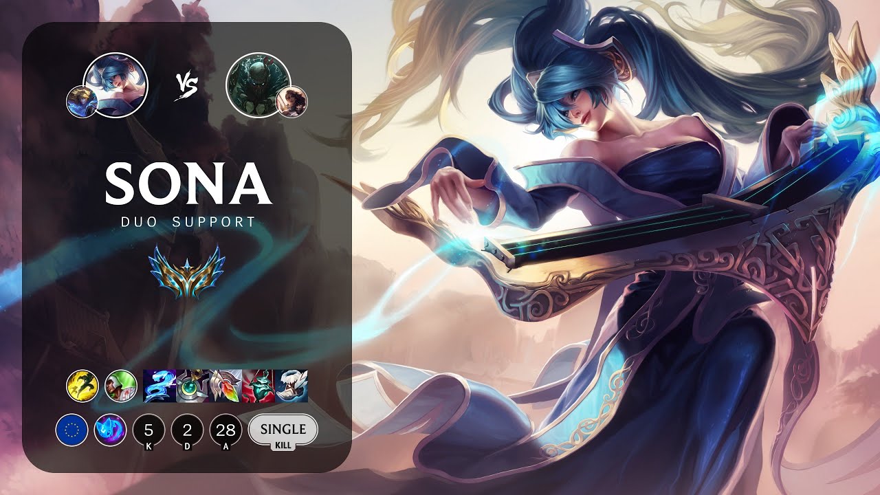 Sona Support vs Pyke - EUW Challenger Patch 14.2