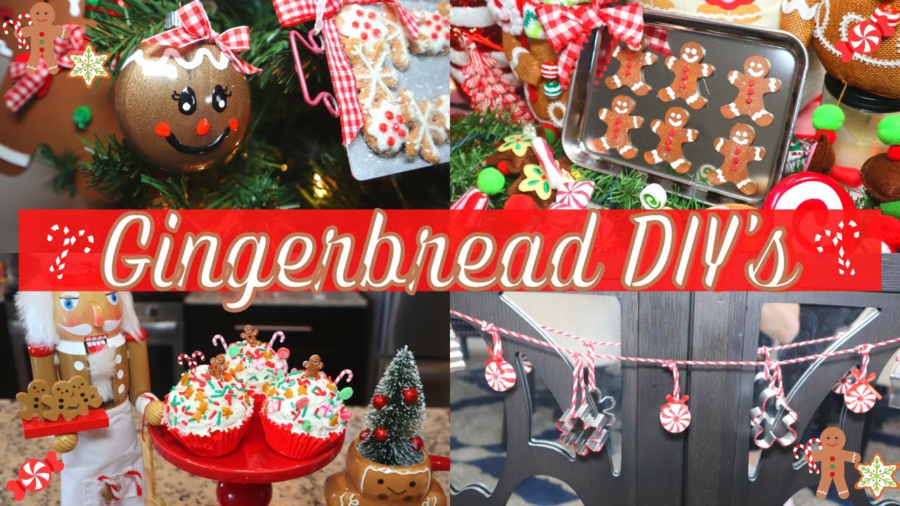 Christmas 2021🎄Gingerbread DIY's: Part 2 | Ornaments, Cookie Cutter Garland, Cupcakes & More!
