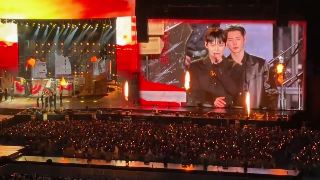 Enhypen walk the line in Bangkok future perfect ( pass the mic )