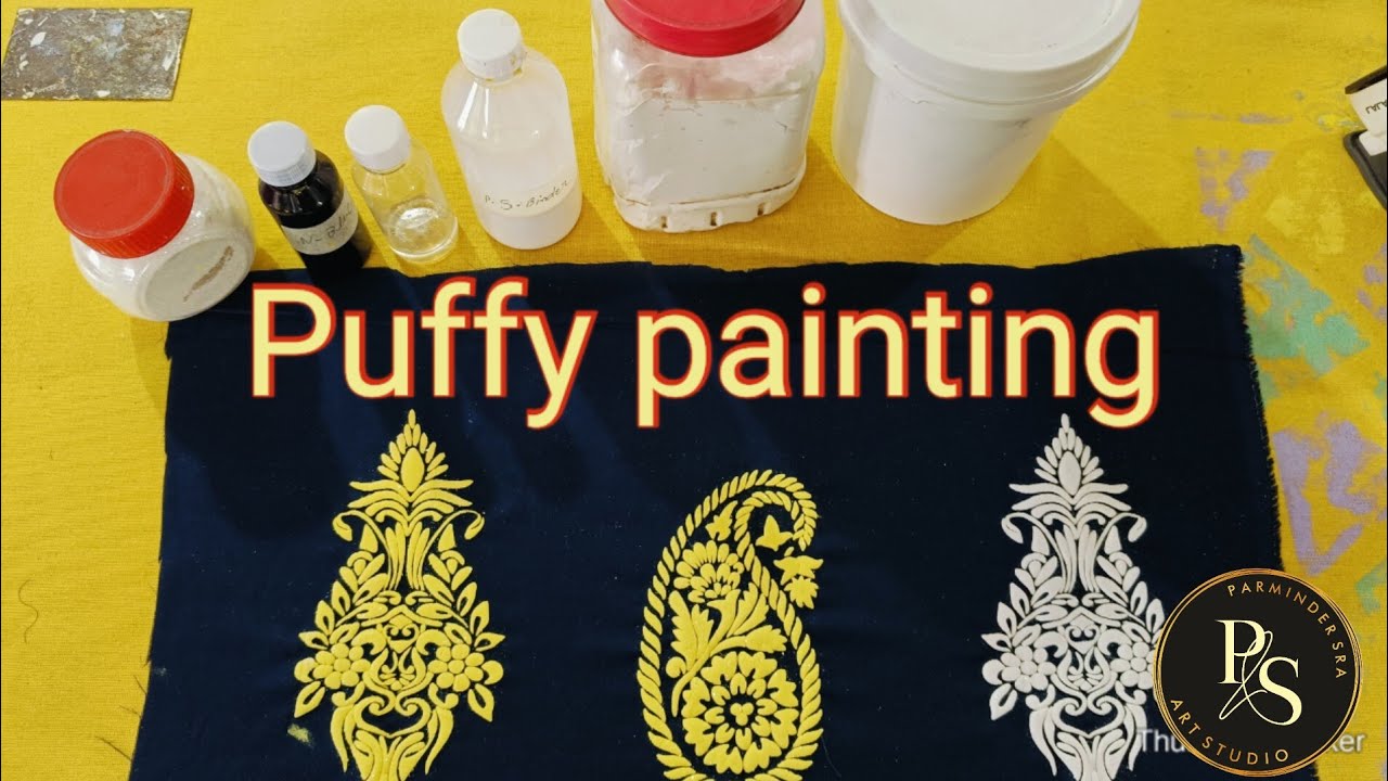 Puffy painting on cotton stuff / 8968040999/bathinda
