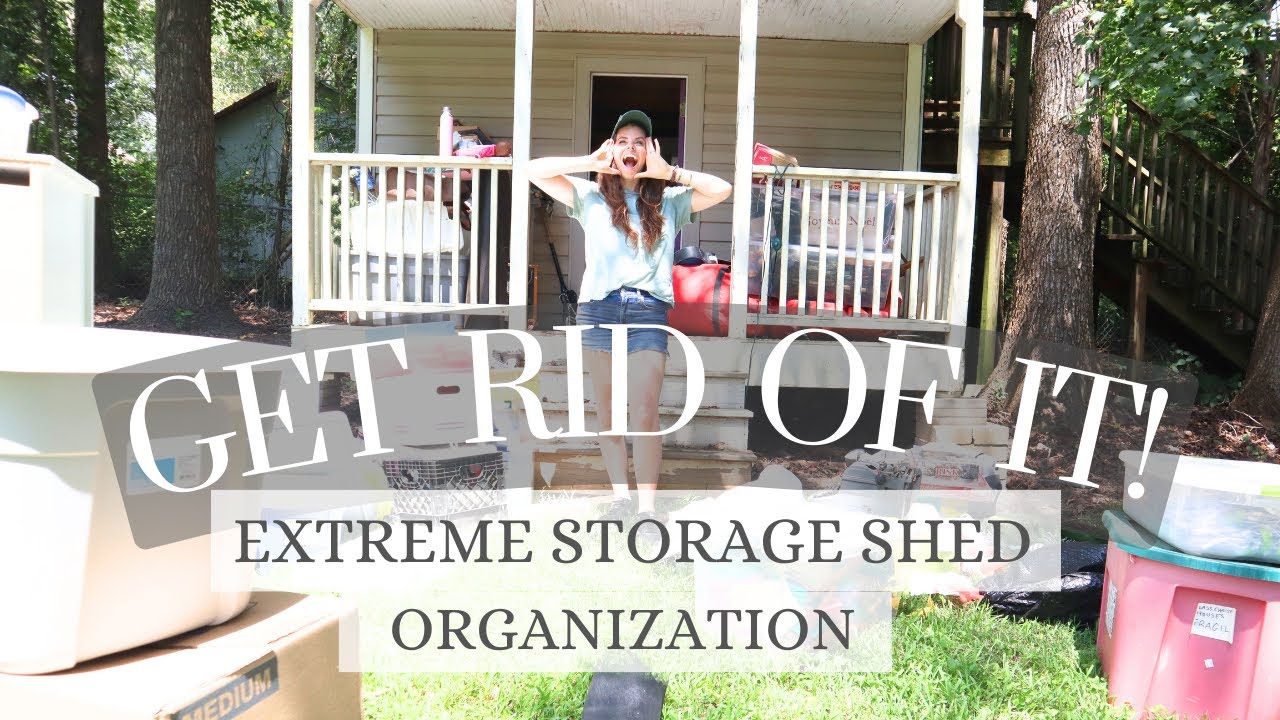EXTREME STORAGE SHED ORGANIZATION | DECLUTTERING A STORAGE SHED FILLED WITH * a TON* of OLD TOOLS!