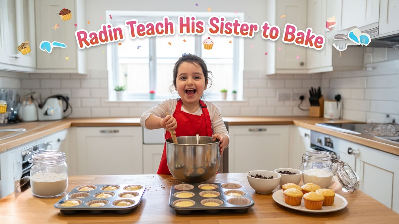 Watch This Radin Teach His Sister to Bake
