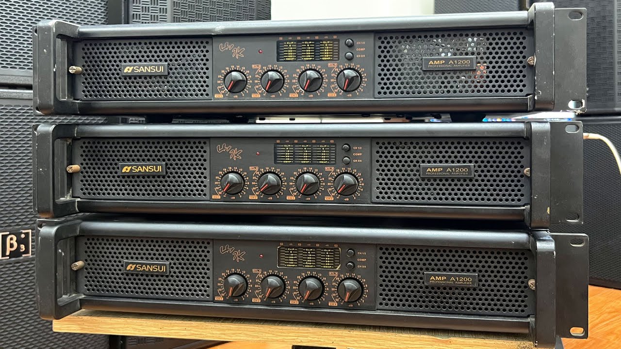 [ HOT ] Cục Đẩy Bãi SanSui A1200 - 4 Kênh (japan) Mạch Class D | Holine: 0977434361