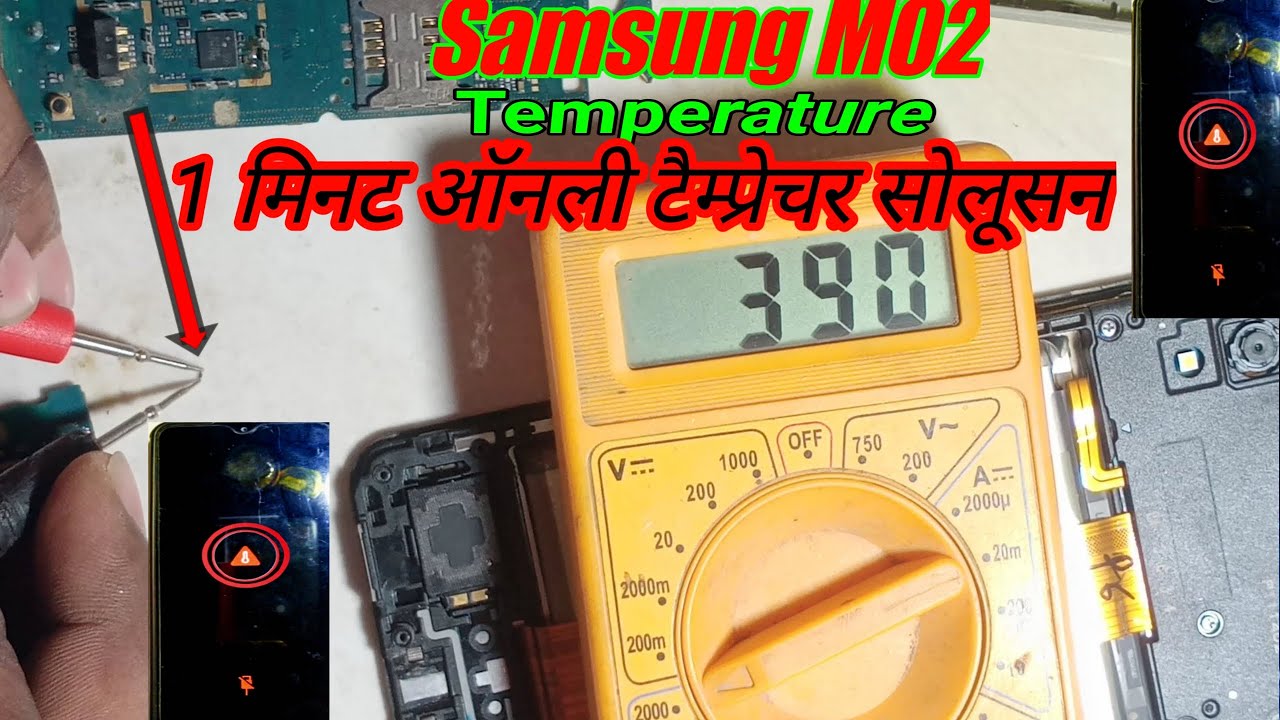 Samsung M02 temperature Solution,Samsung M02 Componets Change Charging PCB, Samsung 110e Components