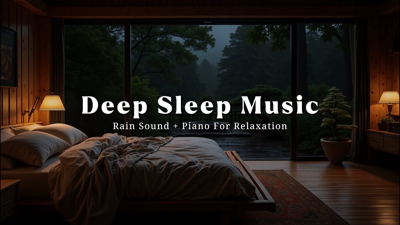 Rain and Piano Sounds for Sleep | Relaxing Music to Unwind and Release Tension
