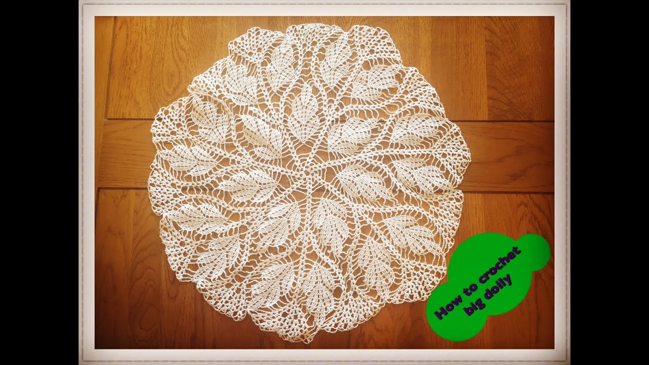 CC How to crochet big doily  17