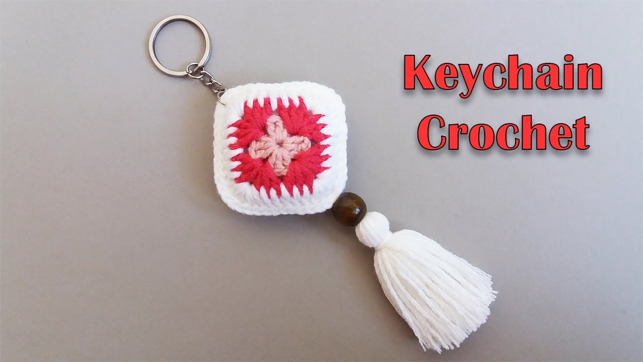 beautiful keychain crochet tutorial | crochet amigurumi keychain