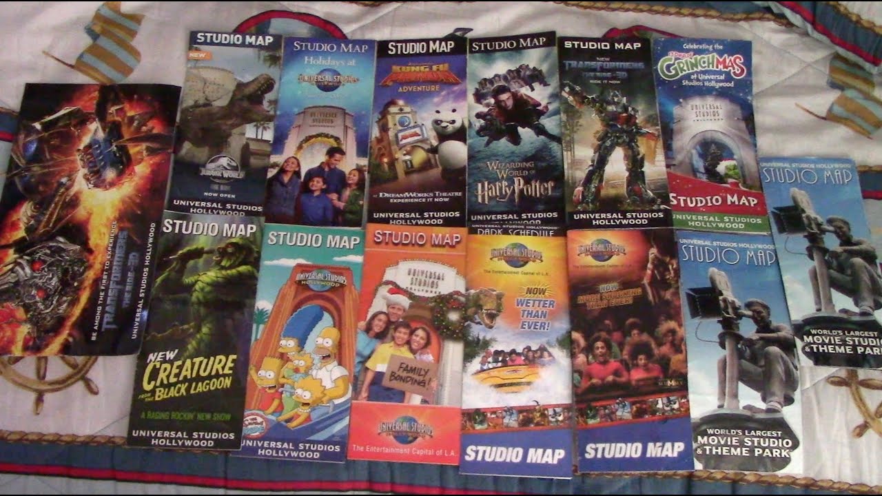 Universal Studios Hollywood maps: 2005-2020 (Day 52 vlog)
