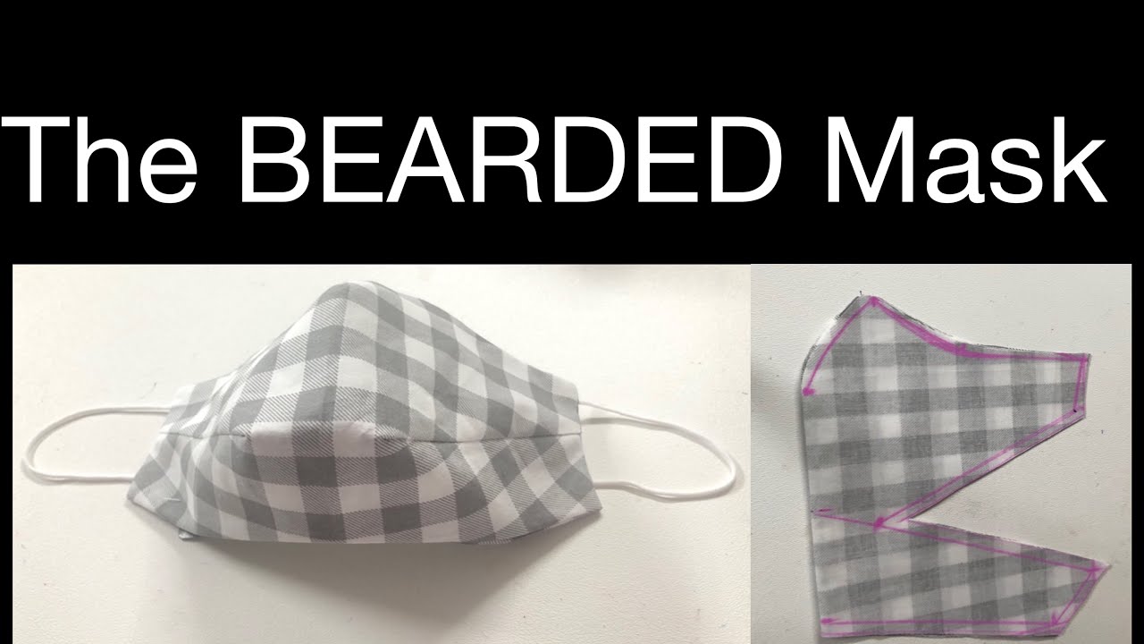 Men’s Beard Face Mask Sewing Tutorial/Extra Large Face Mask For Men With Beard/Mascarilla For Men