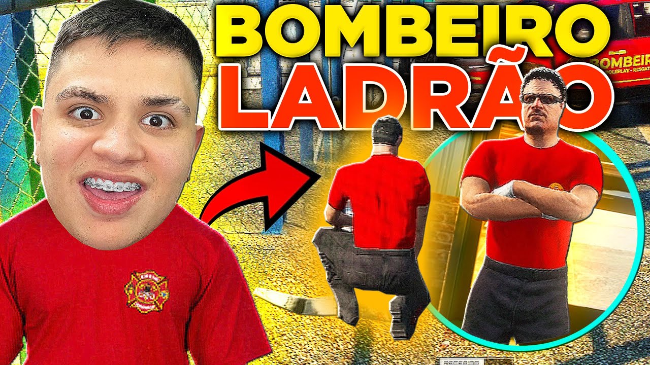 FINGI SER BOMBEIRO E ROUBEl VÍTlMAS no GTA RP (Paulinho o LOKO)