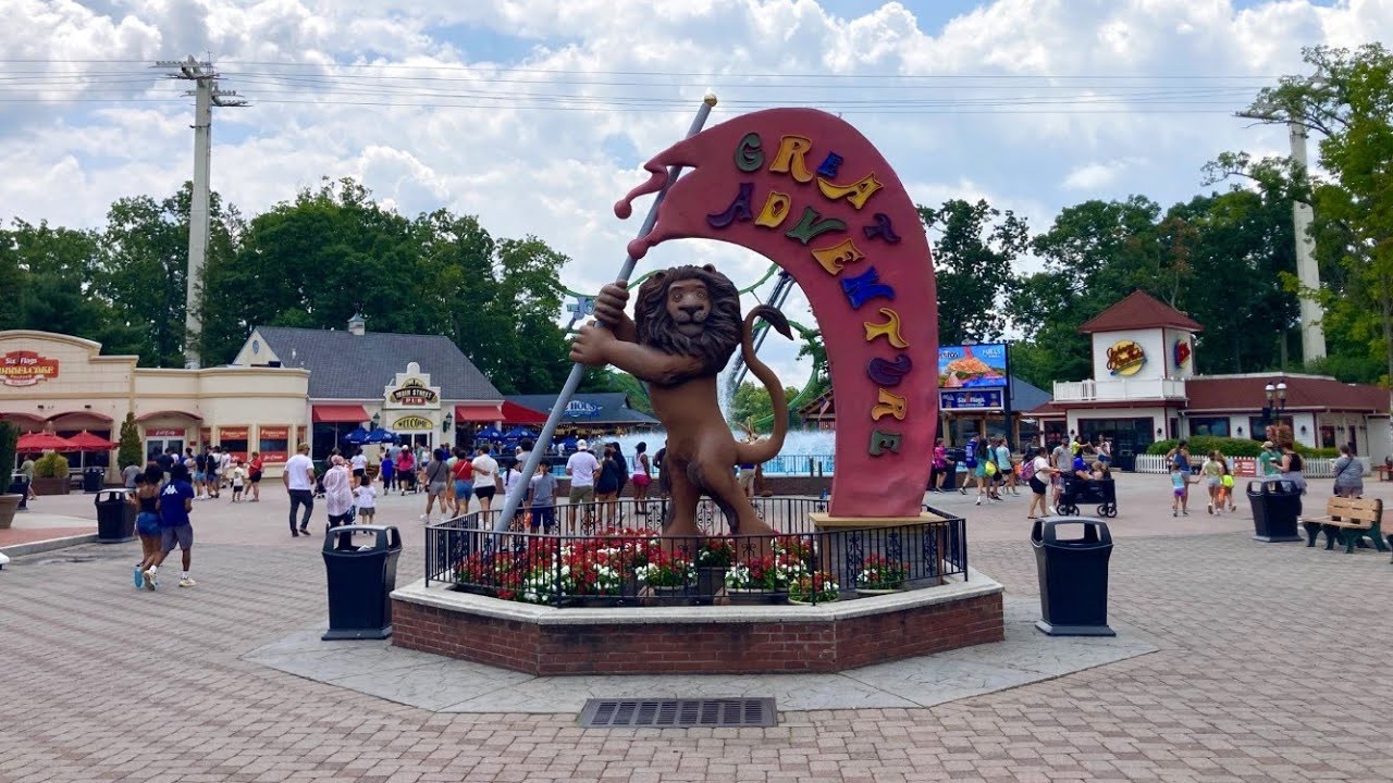 SIX FLAGS GREAT ADVENTURE WALK THROUGH EXPERIENCE SUPERMAN THE JOKER RIDE RIDES (JACKSON NJ)