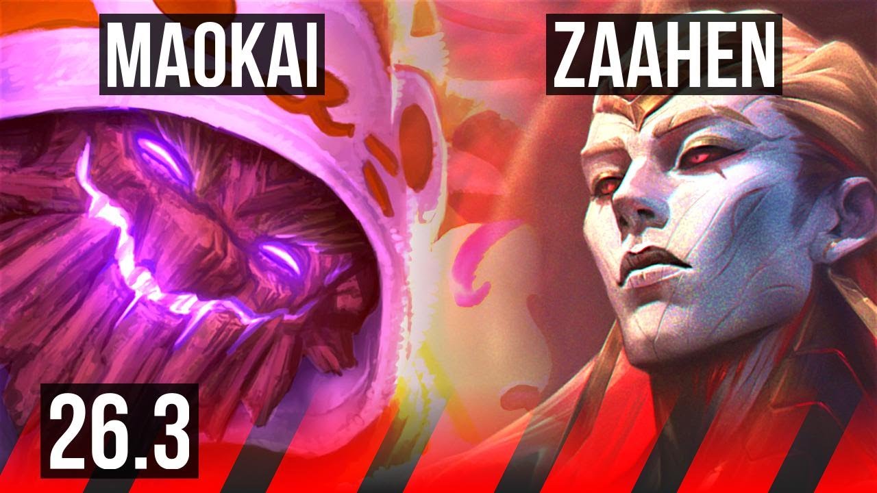 MAOKAI vs ZAAHEN (TOP) | 37K damage | KR Diamond | 26.3