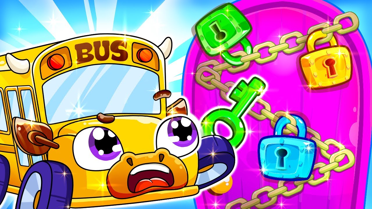 SCHOOL BUS In The Challenge | Escape from the Color Prison | Kids Songs by Lamba Lamby