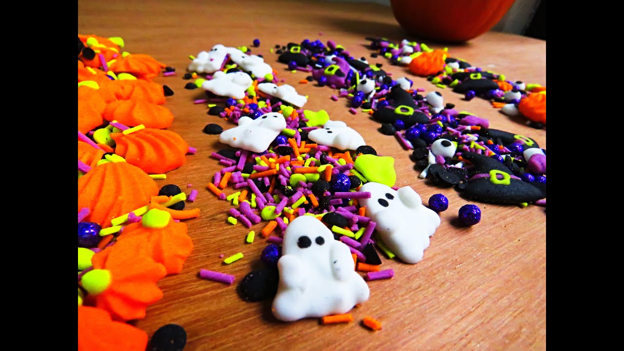 COMO HACER SPRINKLES O CHISPITAS PARA HALLOWEEN MUY ECONOMICAS