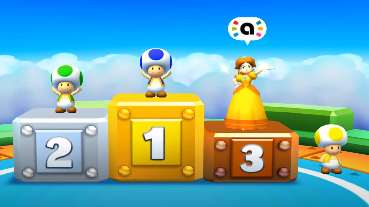 Mario Party Star Rush Toad Scramble - Toadette Vs Daisy Vs Luigi Vs Rival