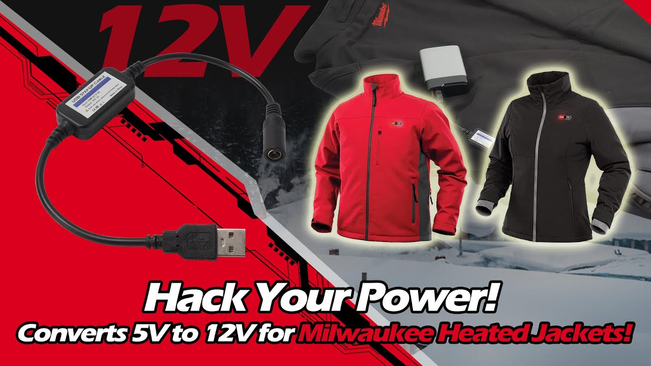 You Must Know How to Power a 12V Milwaukee Heated Jacket with a 5V USB Power Bank! Save Your Money~!