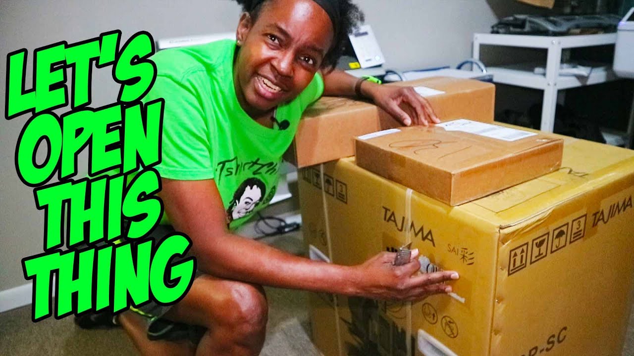 Unboxing Tajima Sai Embroidery Machine