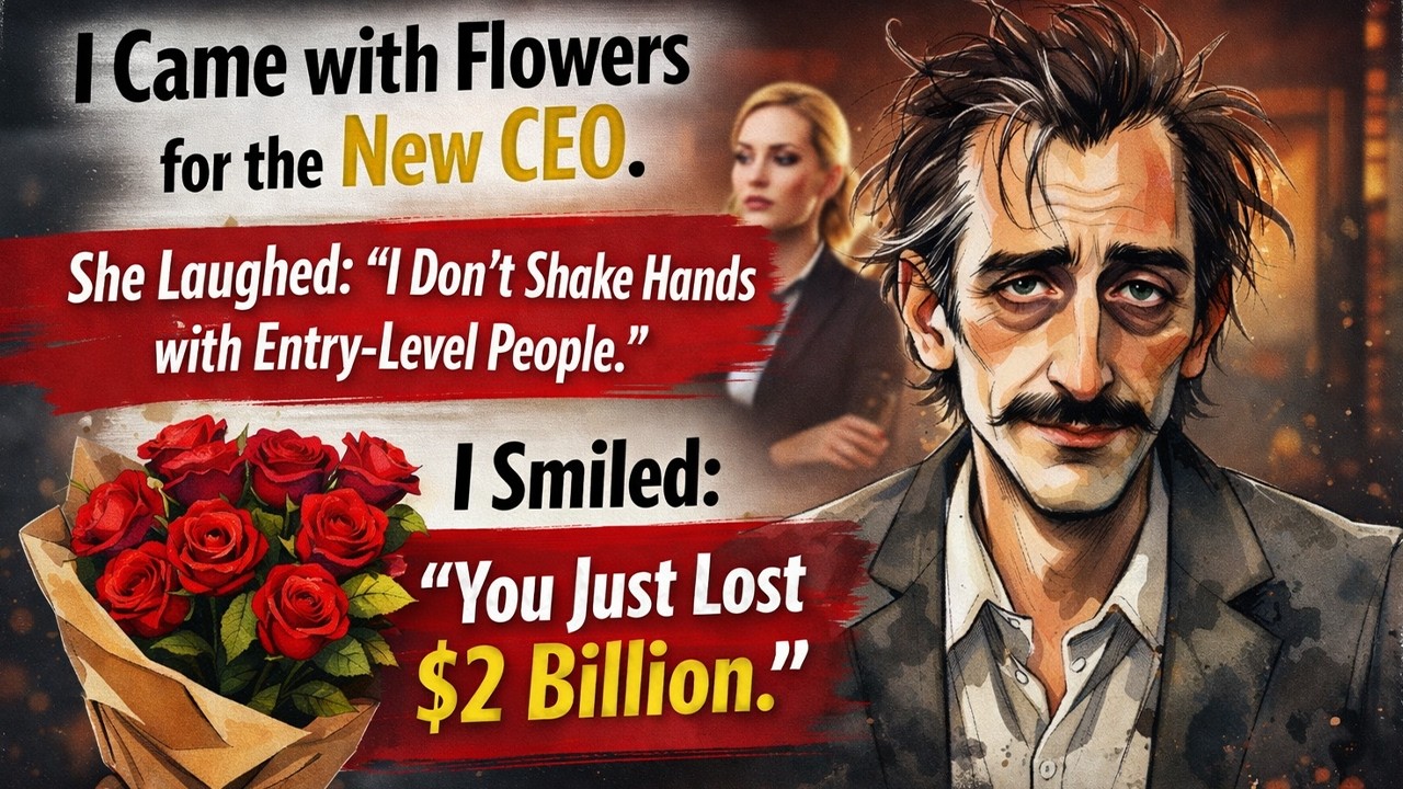 I brought flowers to greet the new CEO. She laughed. I smiled: You just lost $2B.
