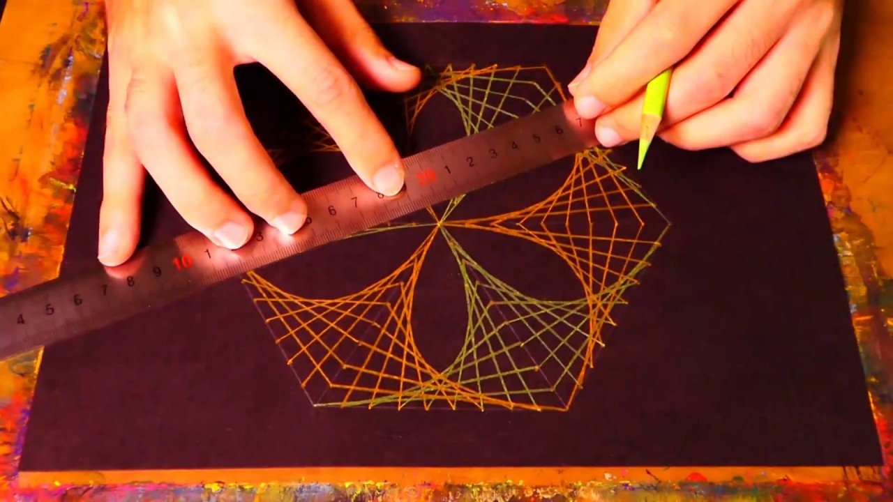 Learn To Paint Hexagon Geometric Art | Spirograph Pattern Tutorial