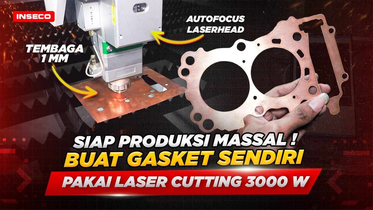 Tembaga Bisa Dipotong Fiber Laser? Tes Cutting Gasket Pakai Fiber Laser Inseco❗