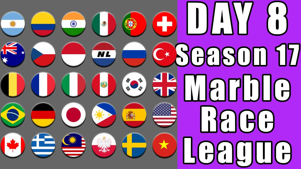 Marble Race League Season 17 Day 8 Marble Point Race in Algodoo / Marble Race King