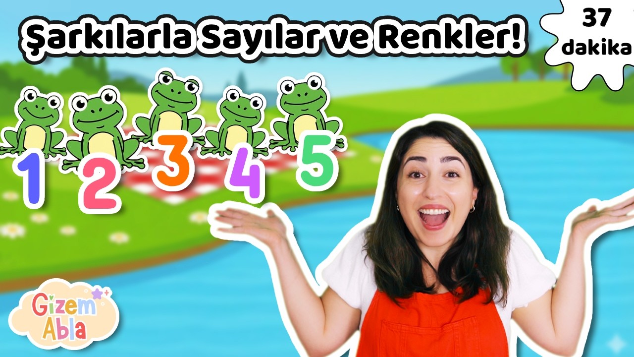 Şarkılarla Sayılar ve Renkleri Öğreniyoruz! 🎵 🌈 (1-4 Yaş Eğitici Video)