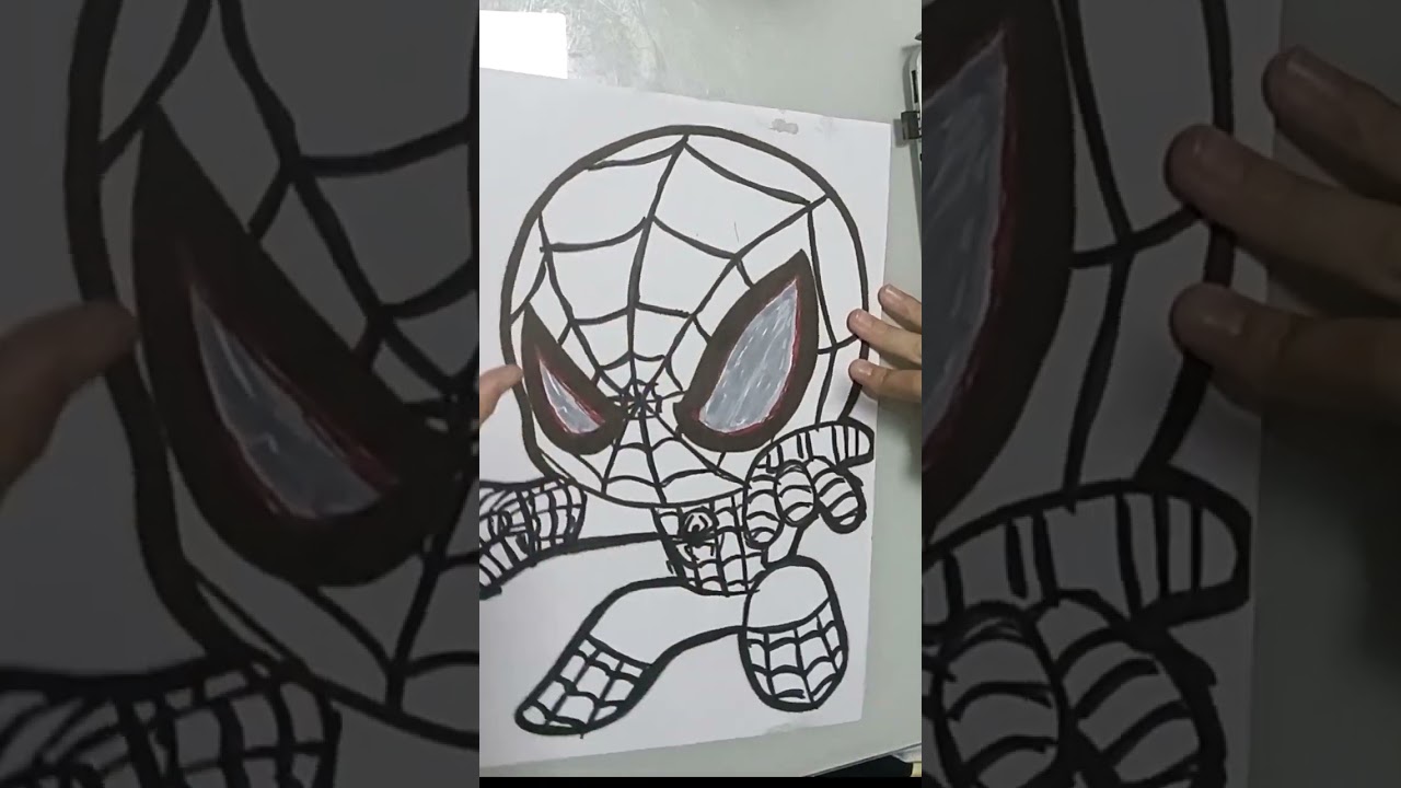 Vamos pintar o homem aranha??