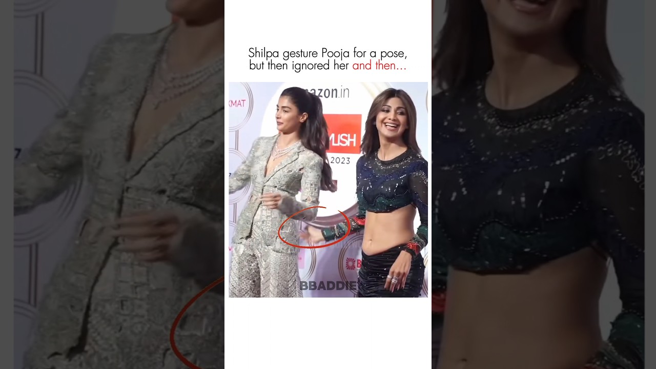 pooja and shilpa having fun😅#shilpashetty#poojahegde#aliabhatt#bollywood#viralshorts#deepikapadukone