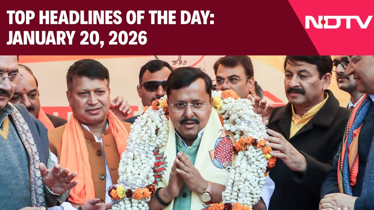 Nitin Nabin To Take Charge As BJP Chief Today | Top Headlines Of The Day: January 20, 2026