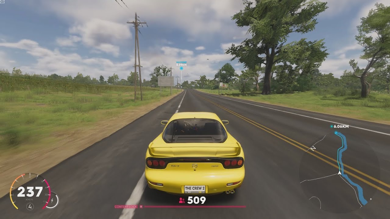 The Crew 2 - Street spec PvP Tracks from The Crew 1 with Mazda RX-7