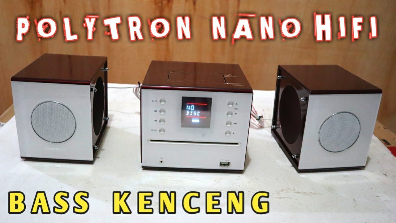 BASS Nano Hifi JERNIH Polytron Minimax PNH 2101 DVD Speaker Portable Wireless USB Amplifier SWF out
