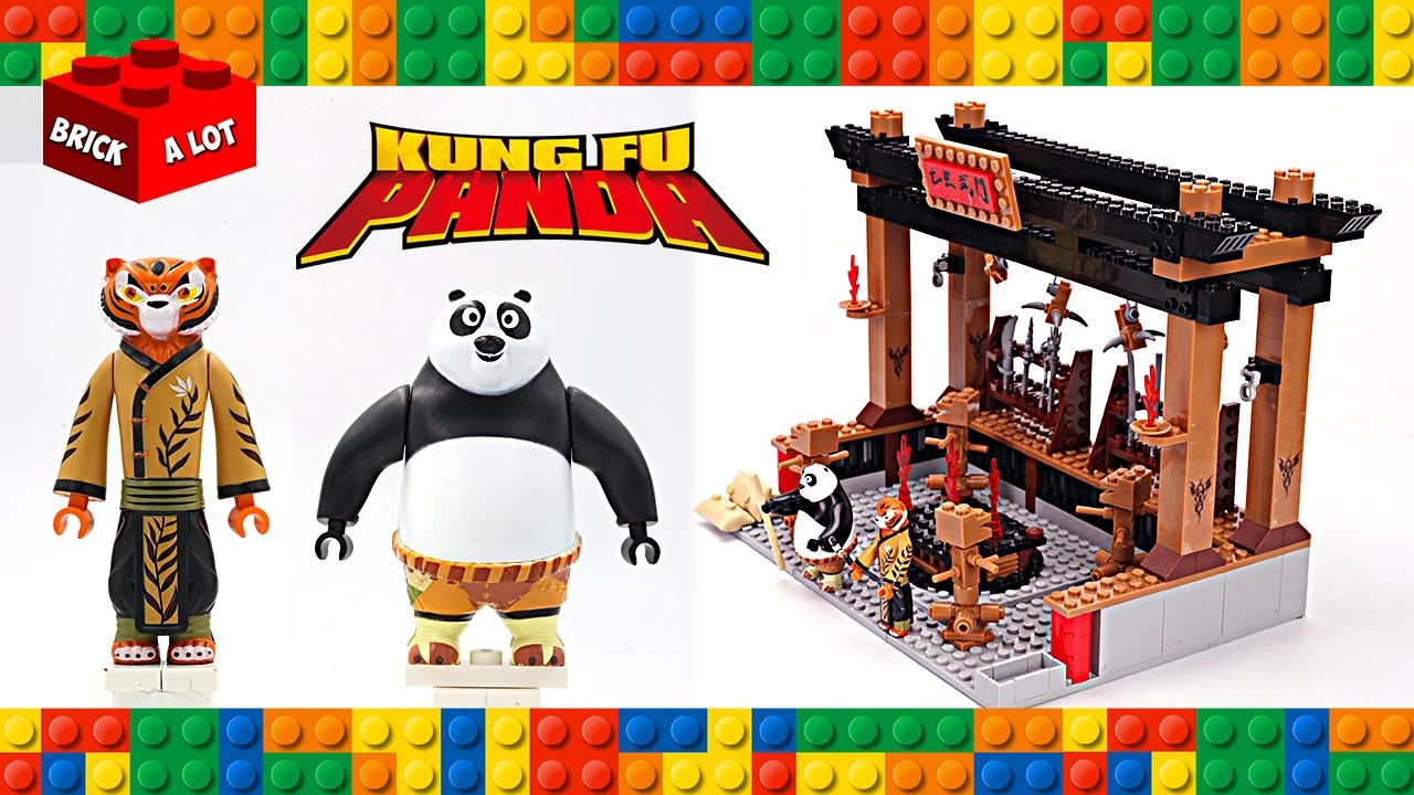 Lego Kung Fu Panda 3 Training Room w/ Po & Tigress Unofficial Set - Speed Build