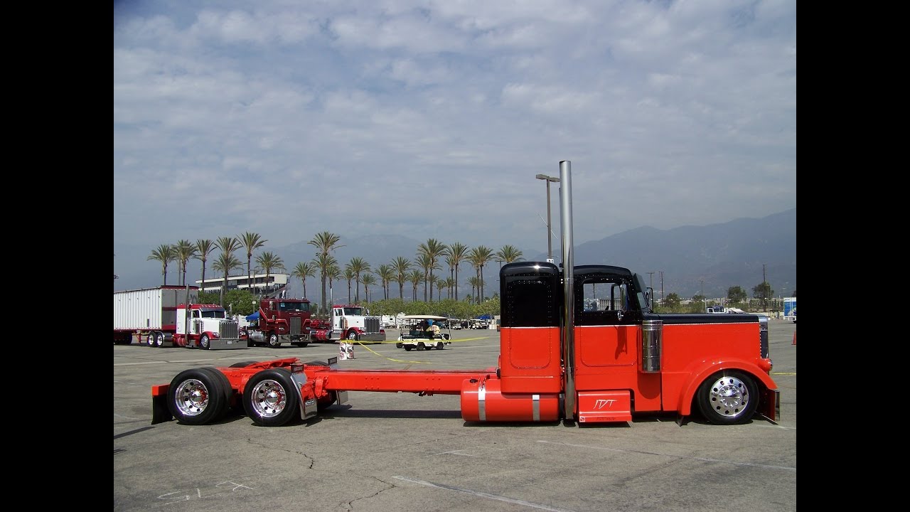 Parking Pretty Peterbilts At Truckin' For Kids 2012