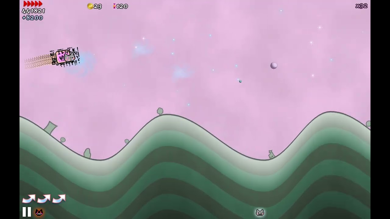 Nyan Cat: Lost In Space - Nyan Wings (Highscore of 737,552)