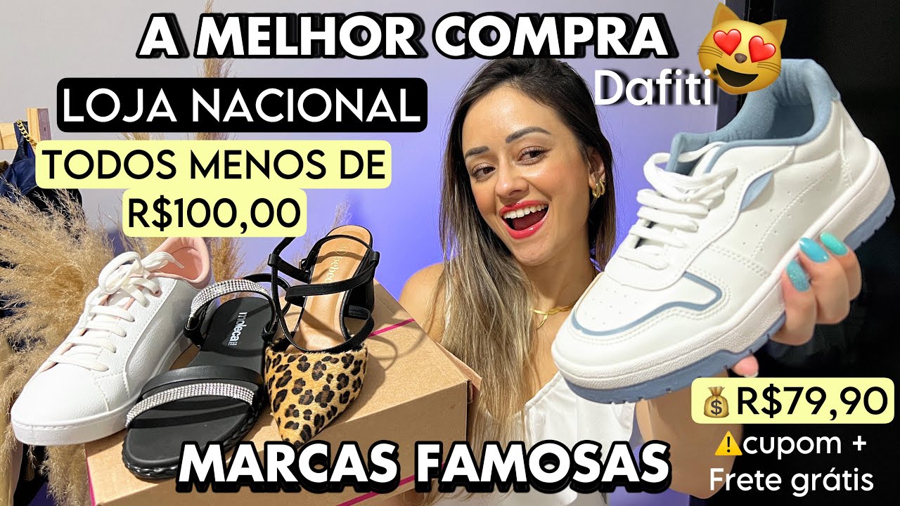 Comprinhas DAFITI - A MELHOR COMPRA - comprei calçados perfeitos por menos de R$100,00