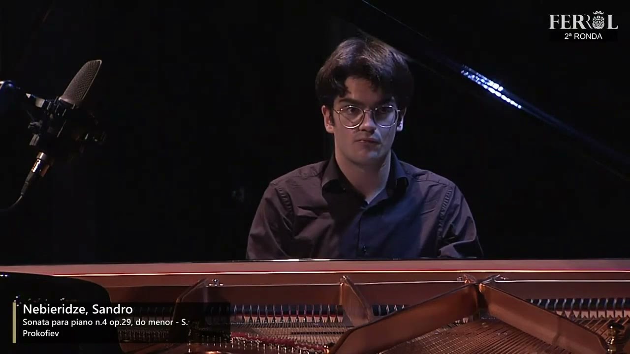 Sandro Nebieridze performs Prokofiev Piano Sonata N4 in c-minor