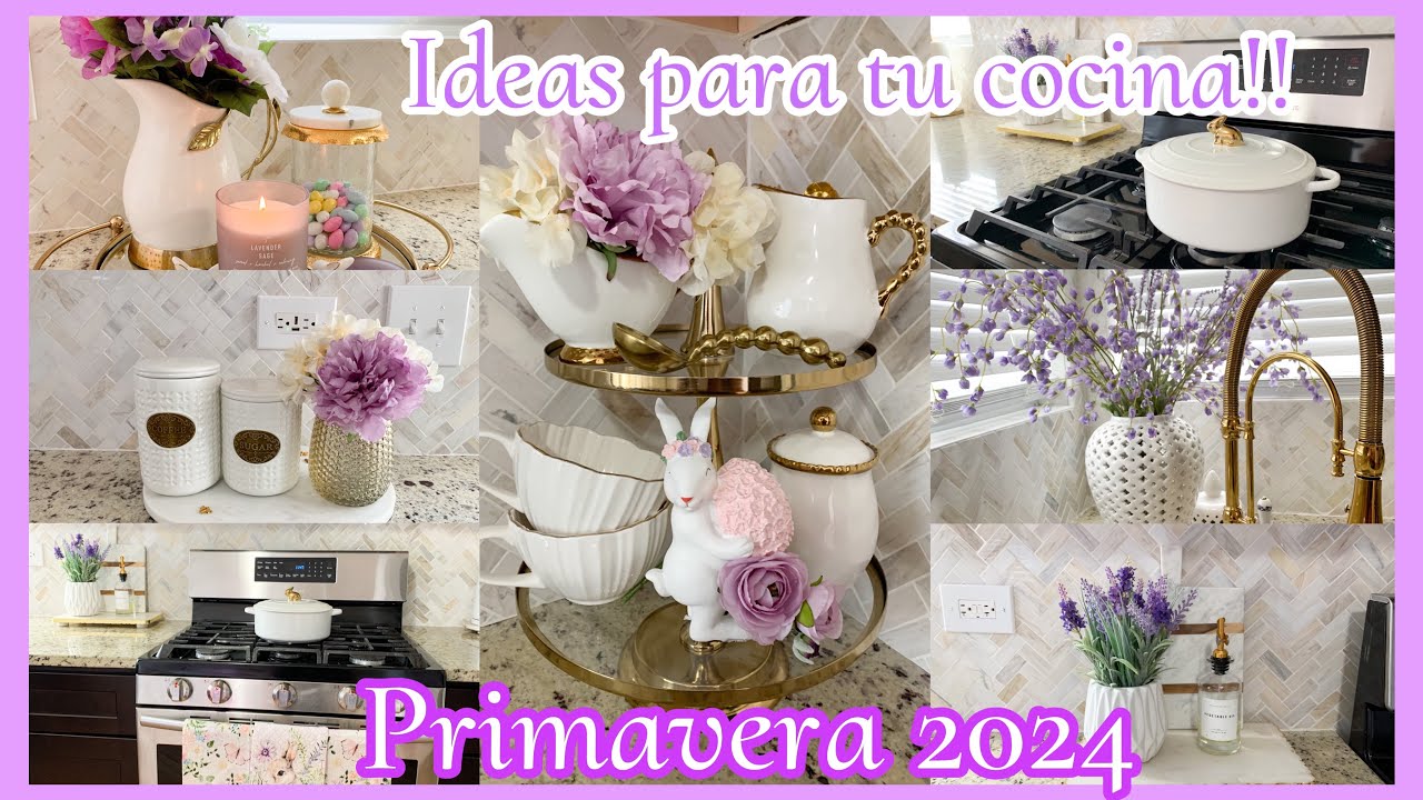 🐰DECORACION DE MI COCINA 💜PRIMAVERA / PASCUA 2024