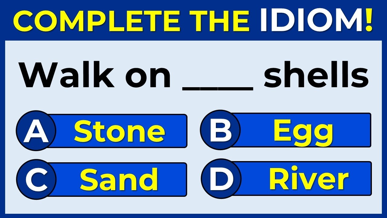 English Idiomatic Quiz | Only Geniuses Score 30/30 – Impossible Idiom Challenge