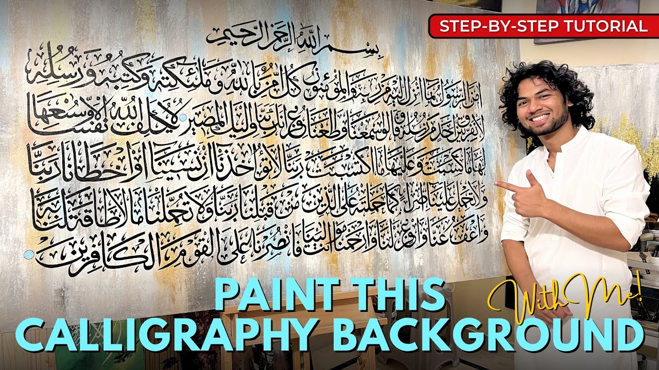 Step by step: Arabic Calligraphy Modern Abstract Background | by Suleman Rehman