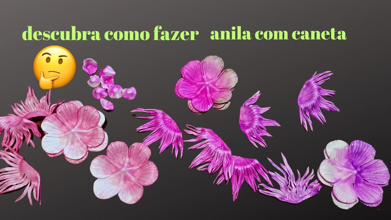 Como fazer anilina com tinta de caneta para pintar suas flores de eva