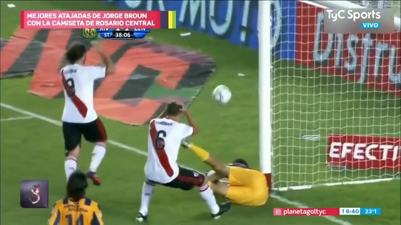 Planeta Gol - Las mejores atajadas de Jorge Broun en Rosario Central